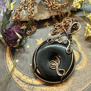 Onyx and Moonstone in copper